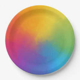 Malerei Gefärbte Krawatte Kunst und Handwerk Farbi Pappteller