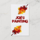 Malerei-Geschäft Karte-Probe II Visitenkarte (Rückseite)