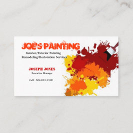 Malerei-Geschäft Karte-Probe II Visitenkarte