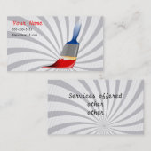 Malerei hält Visitenkarte instand (Vorne/Hinten)