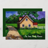 Malerei: Hütte: Wiedersehen Einladung (Vorne/Hinten)