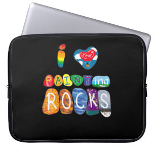 Malerei I Liebe Rock Painting Funny Rock Painter Laptopschutzhülle