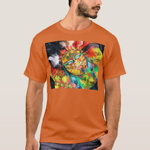 Malerei im amerikanischen Stil mit gemischten Medi T-Shirt