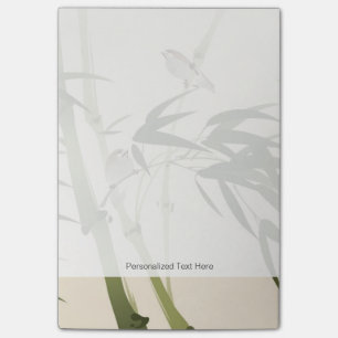 Malerei im orientalischen Stil, Bambuszweige Post-it Klebezettel