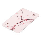 Malerei im orientalischen Stil, Kirschblüte Magnet (Linke Seite)