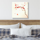 Malerei im orientalischen Stil, Pflaumenblüte im 3 Leinwanddruck (Insitu (Schlafzimmer))