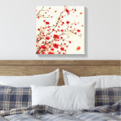 Malerei im orientalischen Stil, Pflaumenblüte im F Leinwanddruck (Insitu (Schlafzimmer))