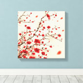 Malerei im orientalischen Stil, Pflaumenblüte im F Leinwanddruck (Insitu (Holzboden))