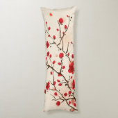 Malerei im orientalischen Stil, Pflaumenblüte im F Seitenschläferkissen (Rückseite (Vertikal))