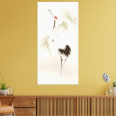 Malerei im orientalischen Stil, roter Kranich Leinwanddruck (Insitu (Wohnzimmer))