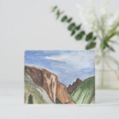 Malerei im Yosemite-Tal Postkarte (Stehend Vorderseite)