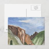 Malerei im Yosemite-Tal Postkarte (Vorne/Hinten)