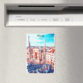 Malerei in Mailand Italien Magnet (In Situ (Geschirrspüler))