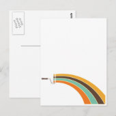 Malerei in Retrofarben Postkarte (Vorne/Hinten)