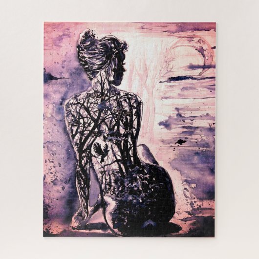Malerei Jigsaw Puzzle Nature Lady (Vertikal)