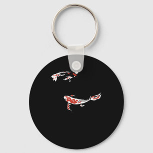 Malerei Koi Carp Minimal Art Painting Meditation Schlüsselanhänger