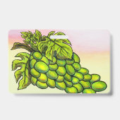 Malerei köstlichen grünen Weinkultur Ausweis (Rückseite)