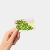 Malerei köstlichen grünen Weinkultur Ausweis (Handheld)