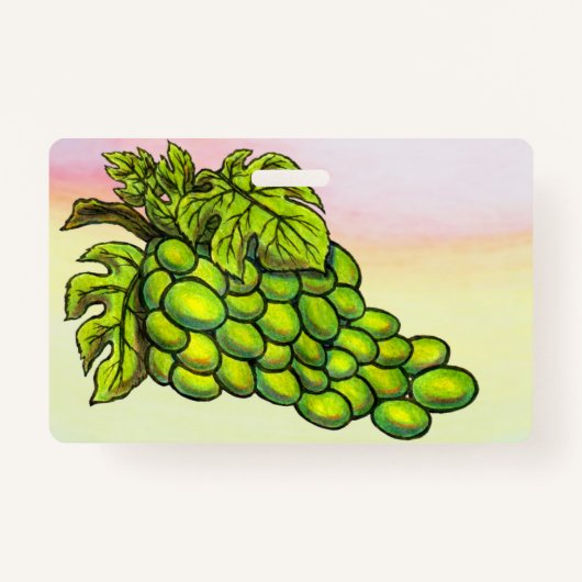 Malerei köstlichen grünen Weinkultur Ausweis (Vorderseite)