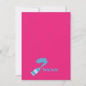 Malerei-Kunst-Kindergeburtstag-Party Einladung (Rückseite)