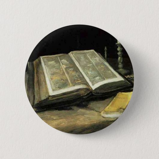 Malerei-Kunst-Künstler Van Gogh Vintager alter Button (Vorderseite)