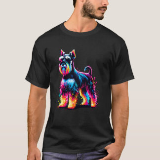 Malerei Kunst Miniaturschnauzer T-Shirt