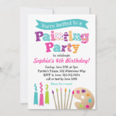 Malerei-Kunst-Party Einladung (Vorderseite)