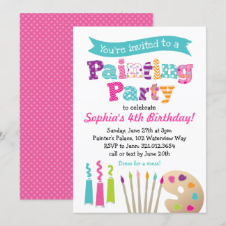 Malerei-Kunst-Party Einladung
