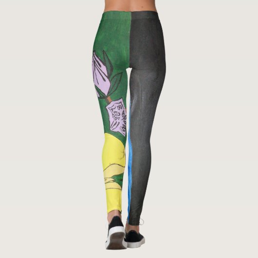 Malerei Legging Leggings (Rückseite)