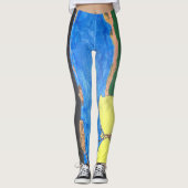 Malerei Legging Leggings (Vorderseite)