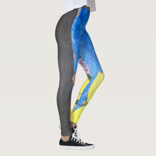 Malerei Legging Leggings (Rechts)