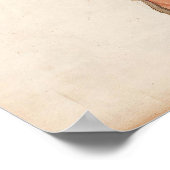 Malerei-Leinwand-Button-Up-Girl der 60er Jahre Poster (Ecke)