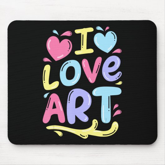 Malerei | Liebe Art Künstler Malerei Mousepad (Vorne)