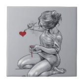 Malerei-Liebe Fliese (Vorderseite)