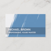 Malerei Maler QR Blue Visitenkarte (Vorderseite)