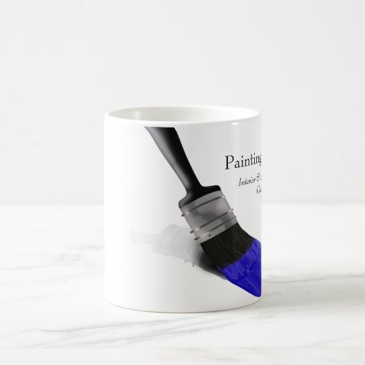 Malerei Maler Service Company Brush Blue Kaffeetasse (Mittel)