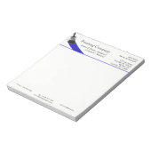 Malerei Maler Service Company Brush Blue Notizblock (Rotiert)