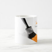 Malerei Maler Service Company Brush Orange Kaffeetasse (Mittel)
