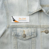 Malerei Maler Service Company Brush Orange Namensschild (Beispiel)