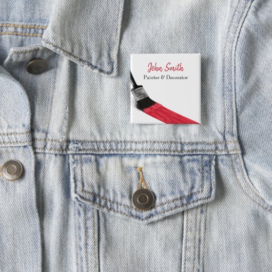 Malerei Maler Service Company Brush Red Button (Beispiel)