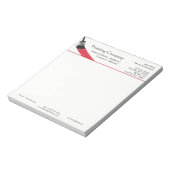 Malerei Maler Service Company Brush Red Notizblock (Rotiert)