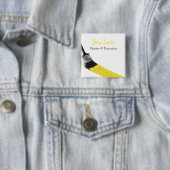 Malerei Maler Service Company Pinselgelb Button (Beispiel)