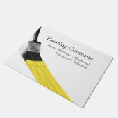 Malerei Maler Service Company Pinselgelb Fußmatte (Schrägansicht)