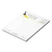 Malerei Maler Service Company Pinselgelb Notizblock (Rotiert)