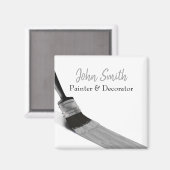 Malerei Maler Service Company Pinselgrau Magnet (Vorderseite/Rückseite)