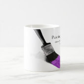 Malerei Maler Service Company Pinselstrich Lila Kaffeetasse (Mittel)