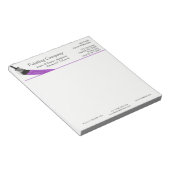 Malerei Maler Service Company Pinselstrich Lila Notizblock (angewinkelt)