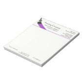 Malerei Maler Service Company Pinselstrich Lila Notizblock (Rotiert)