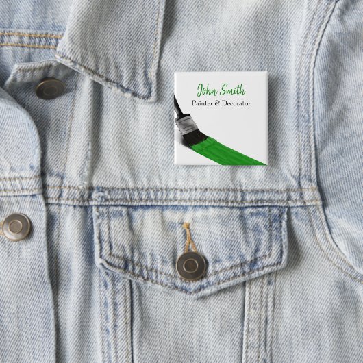Malerei Maler Service Unternehmen Grün brennen Button (Beispiel)