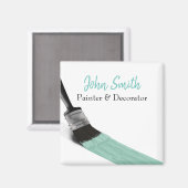 Malerei Maler Service Unternehmen Pinsel Pastell M Magnet (Vorderseite/Rückseite)